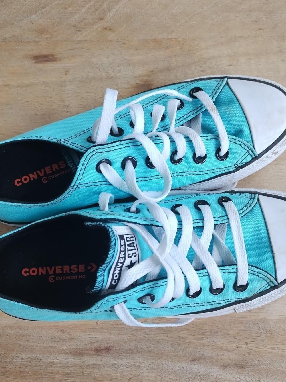 Converse Chuck Taylor Low Top Platform Sneakers in Teal